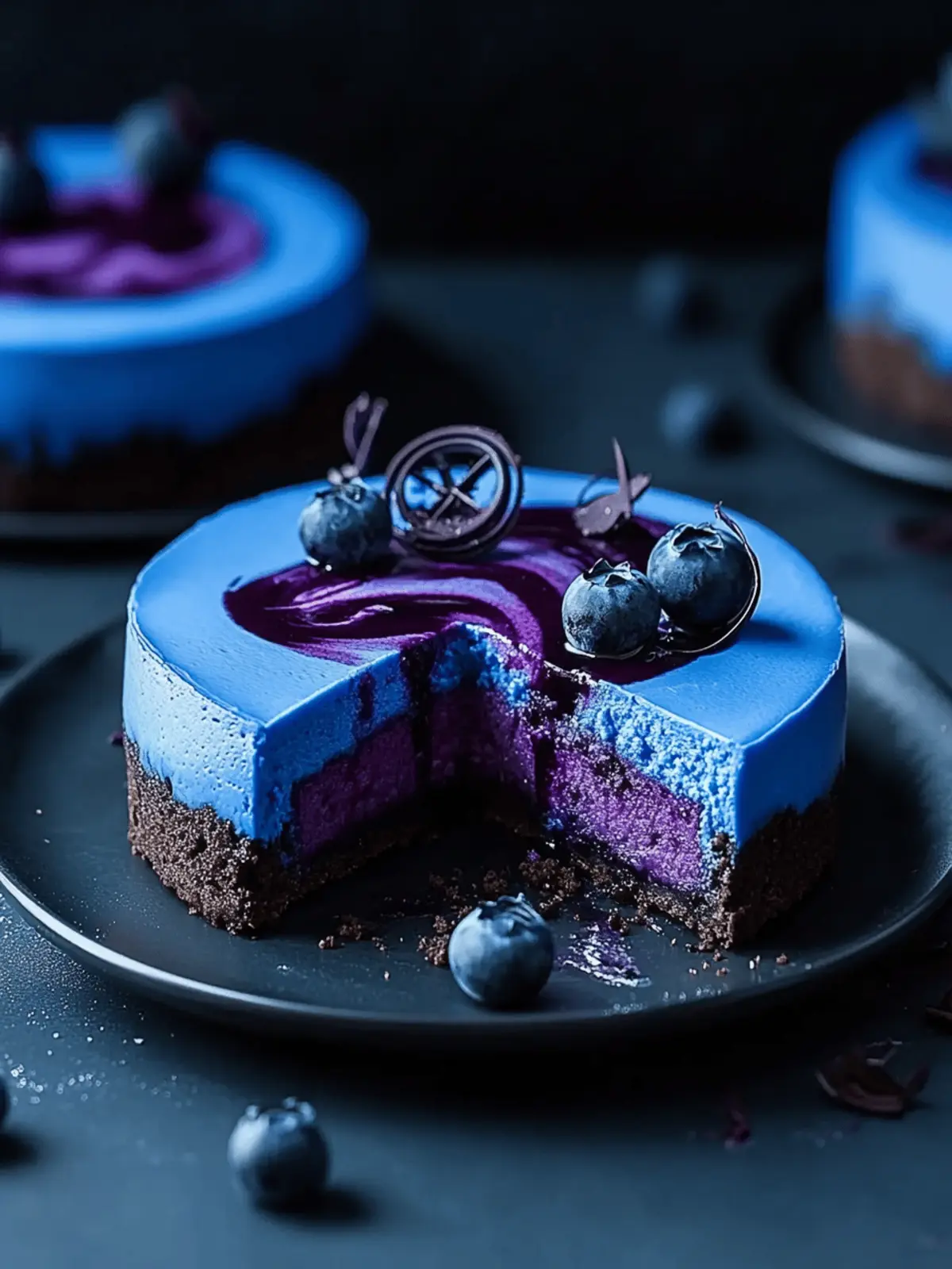 Ravenclaw Midnight Blueberry Cheesecake