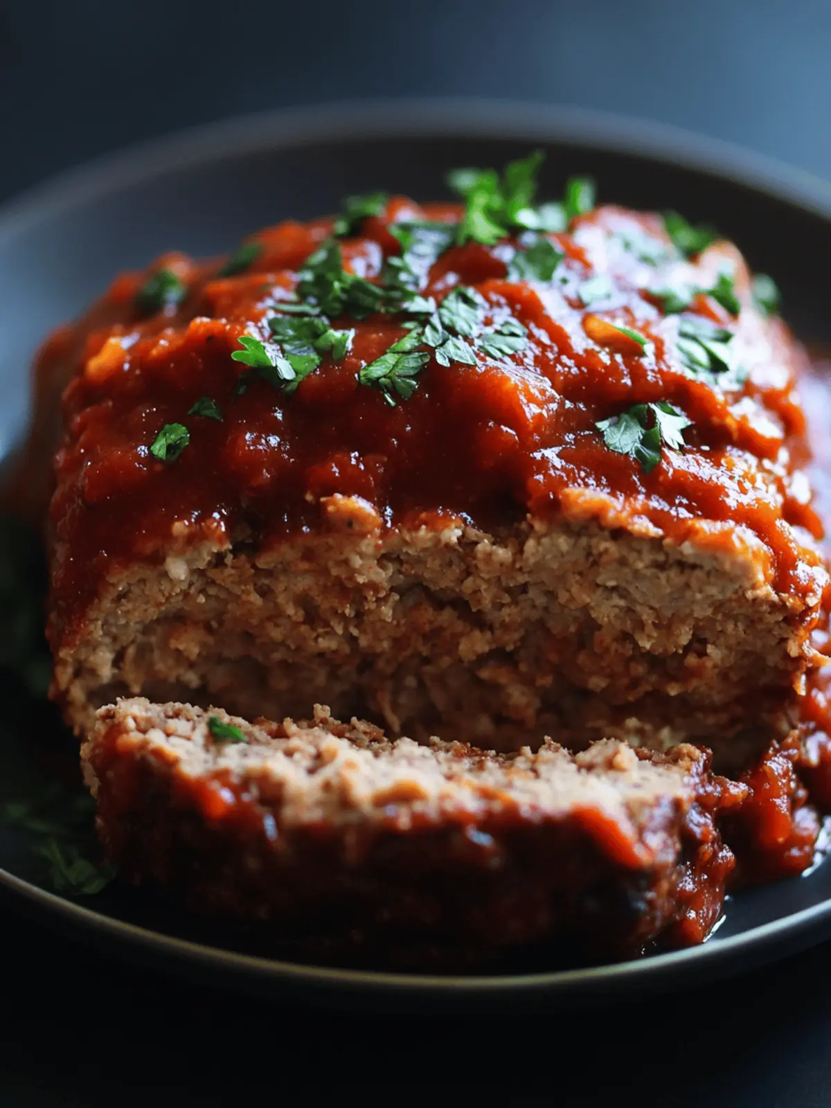 Meatloaf With A Tomato Beef Sauce