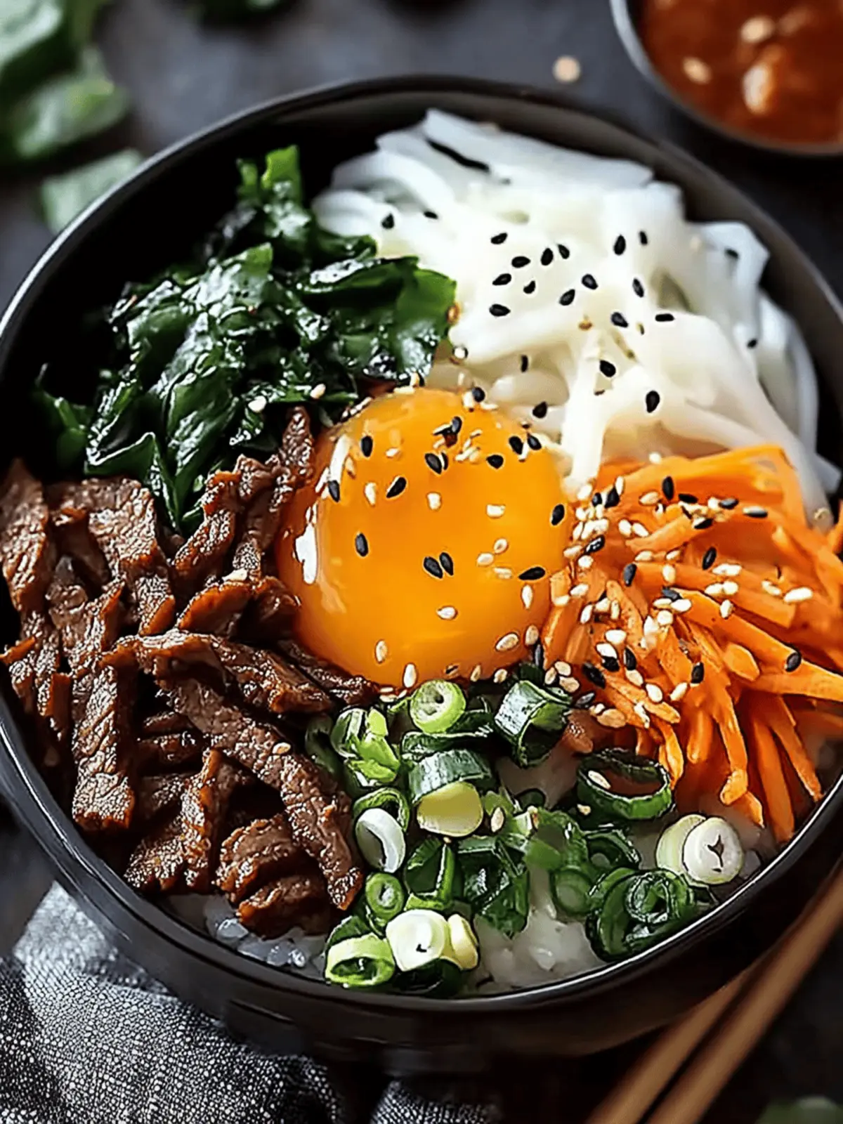 Korean Beef Bibimbap Bowl - Quick, Flavorful & Customizable Feast