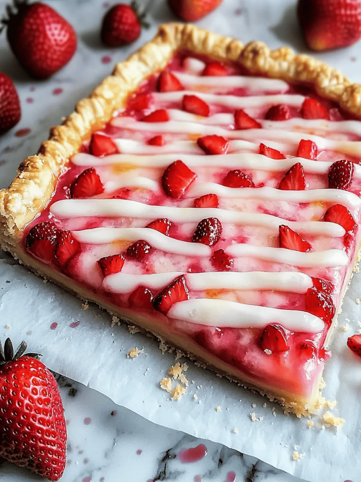 Strawberry Pop Tart Slab Pie: Your New Favorite Breakfast Treat