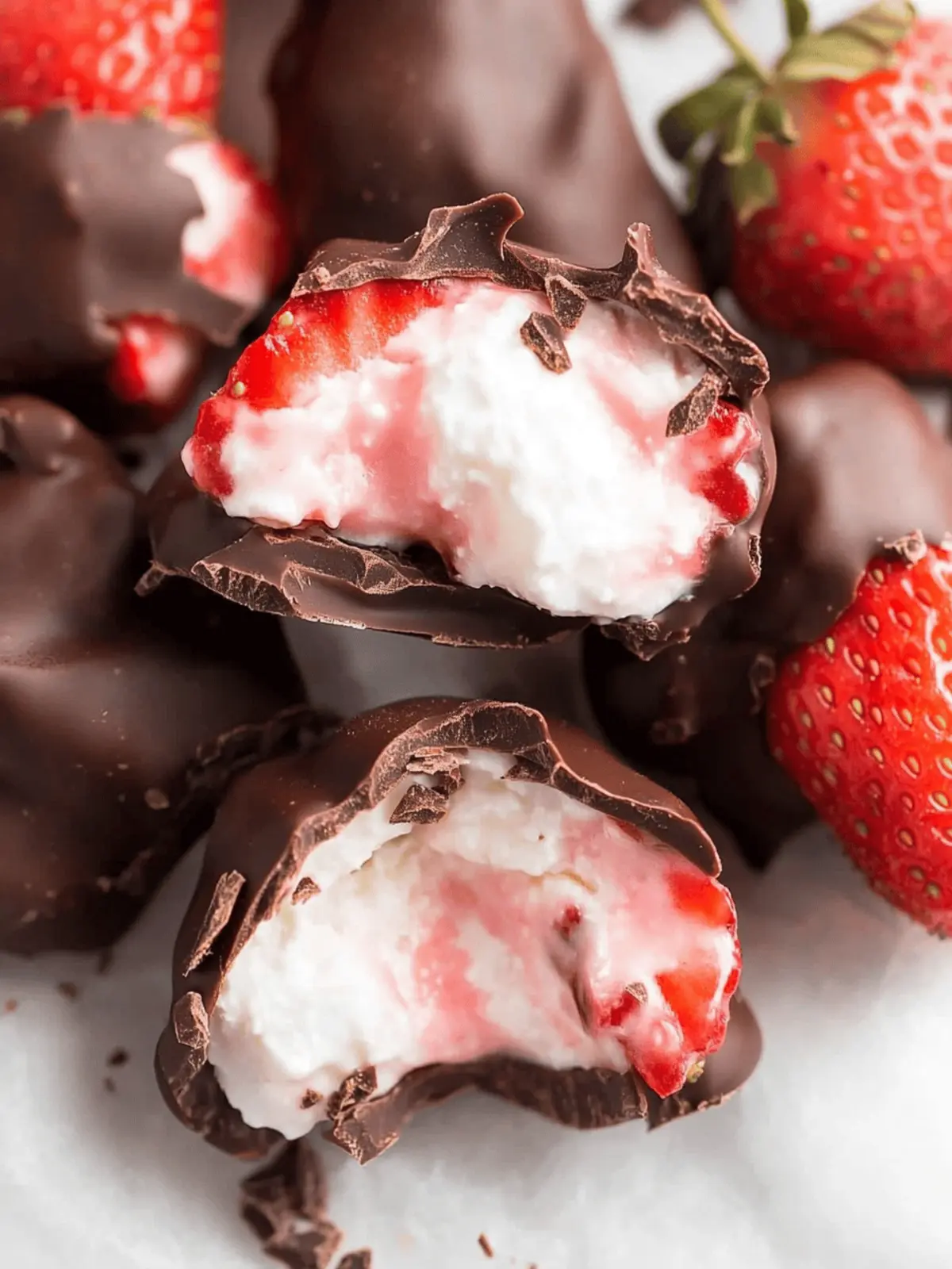 Chocolate Strawberry Yogurt Clusters