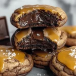 Salted Caramel Chocolate Cookies