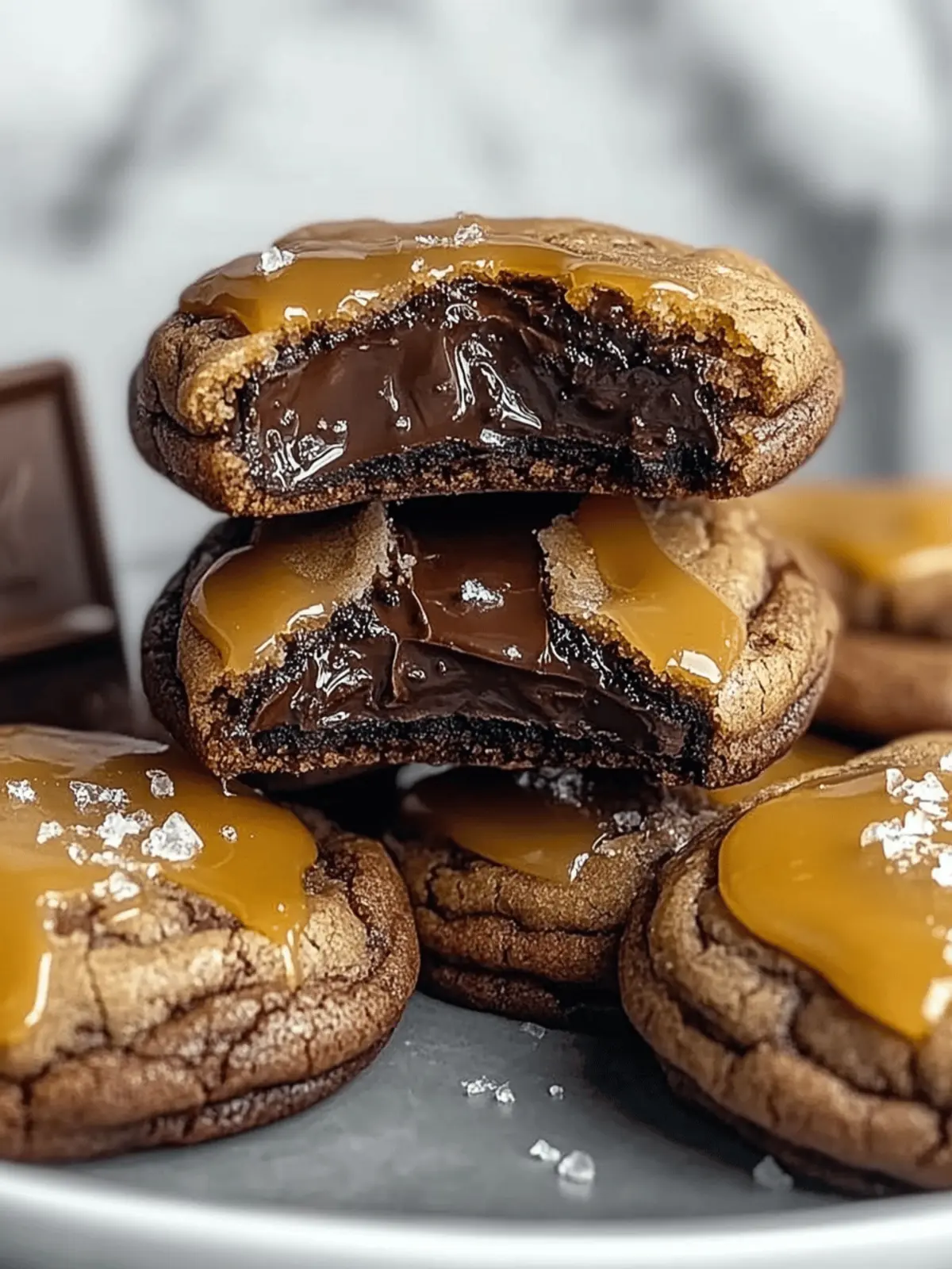 Salted Caramel Chocolate Cookies