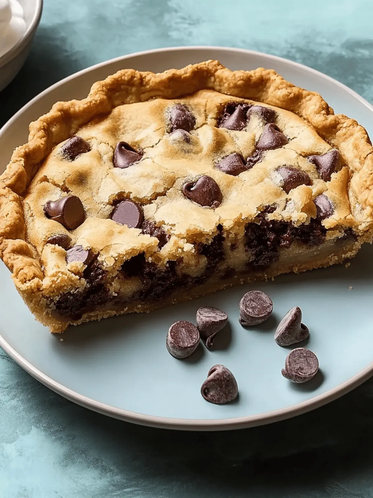 Chocolate Chip Cookie Pie