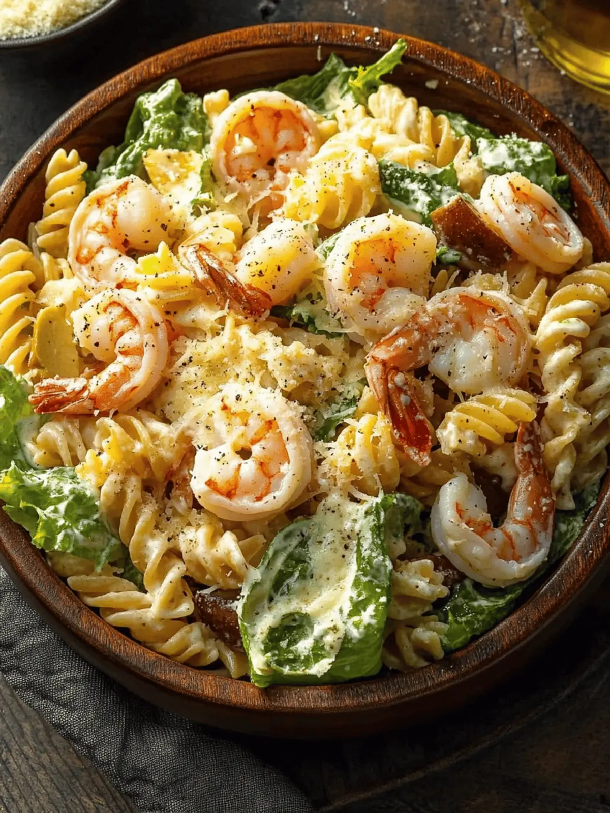 Shrimp Caesar Pasta Salad