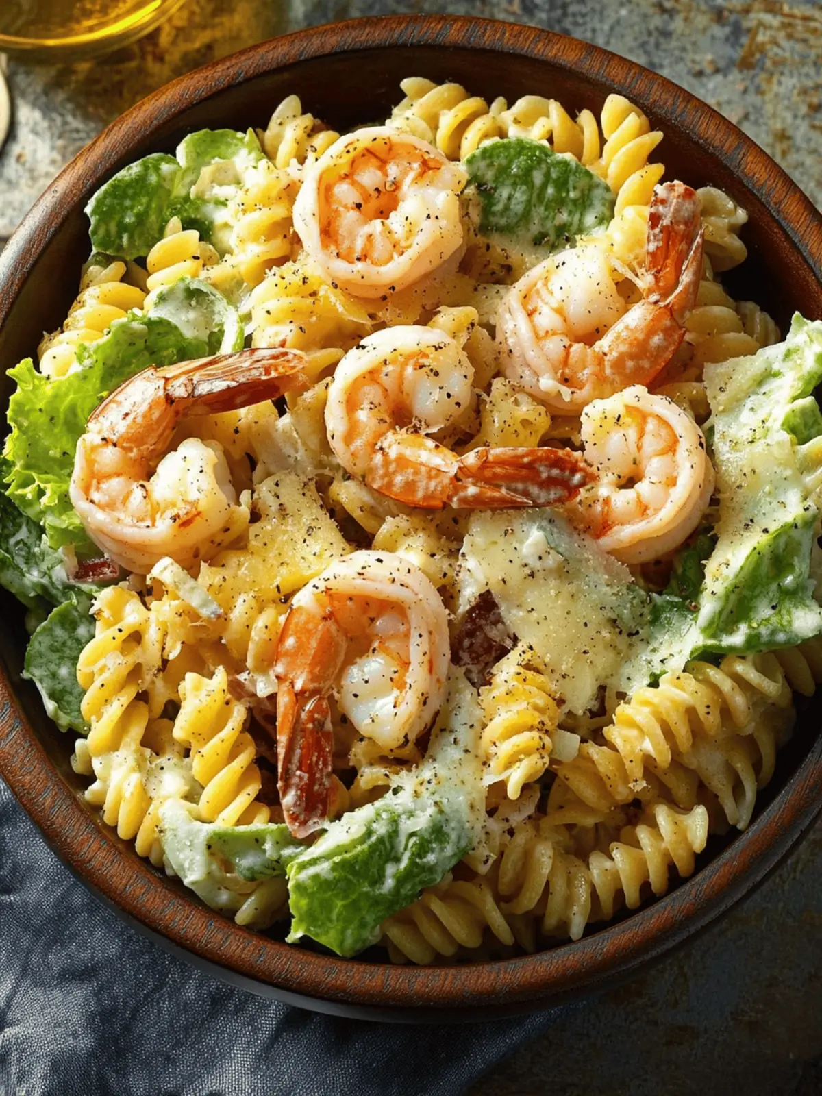 Shrimp Caesar Pasta Salad