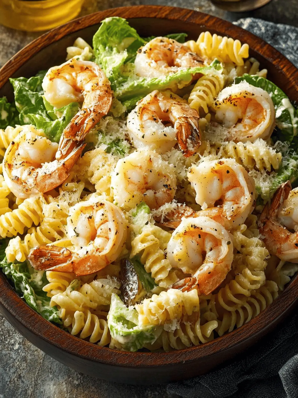 Shrimp Caesar Pasta Salad