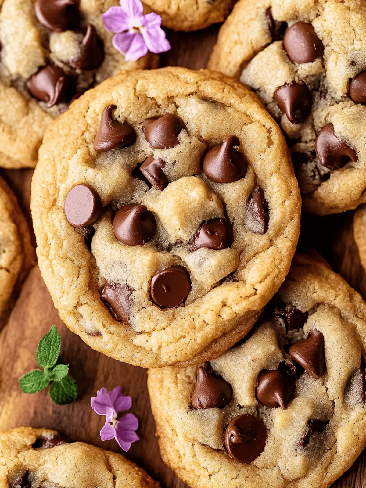 Chewy Butter Chocolate Chip Cookies with a Gourmet Twist