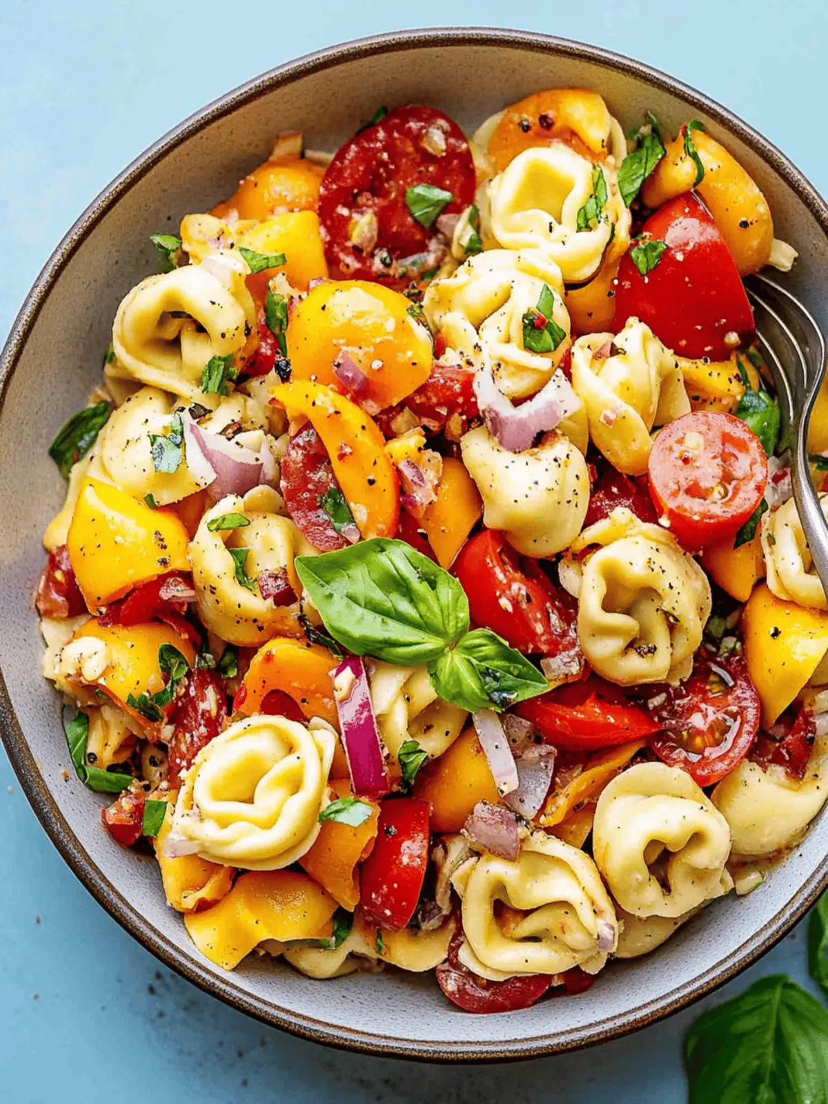Zesty Tortellini Pasta Salad with Hot Honey Twist