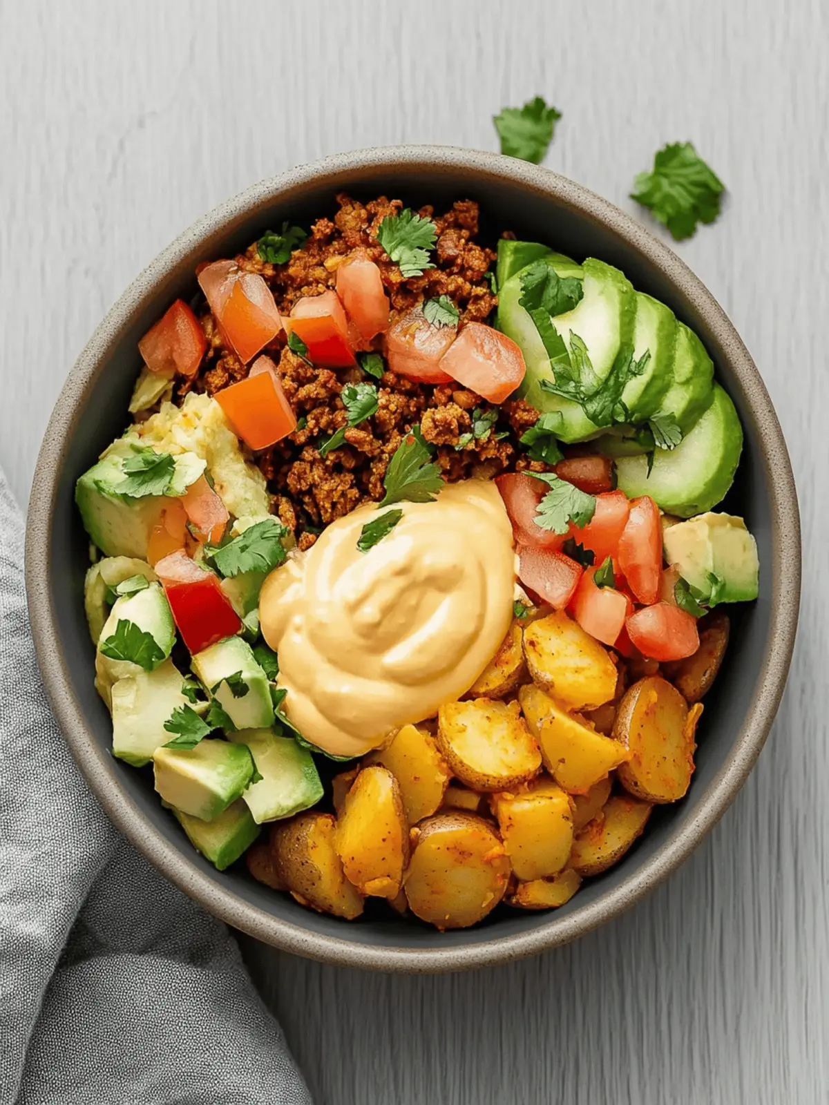 Loaded Fiesta Potato Bowls