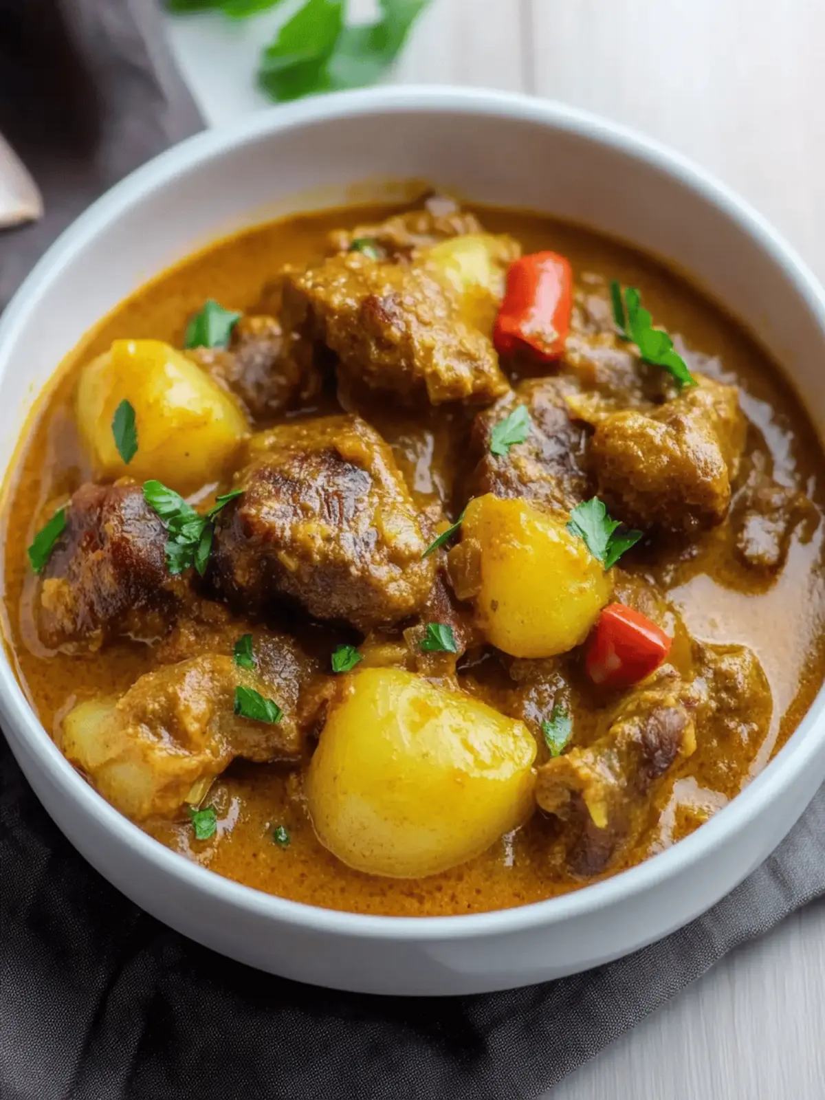 Savory Curry Oxtails