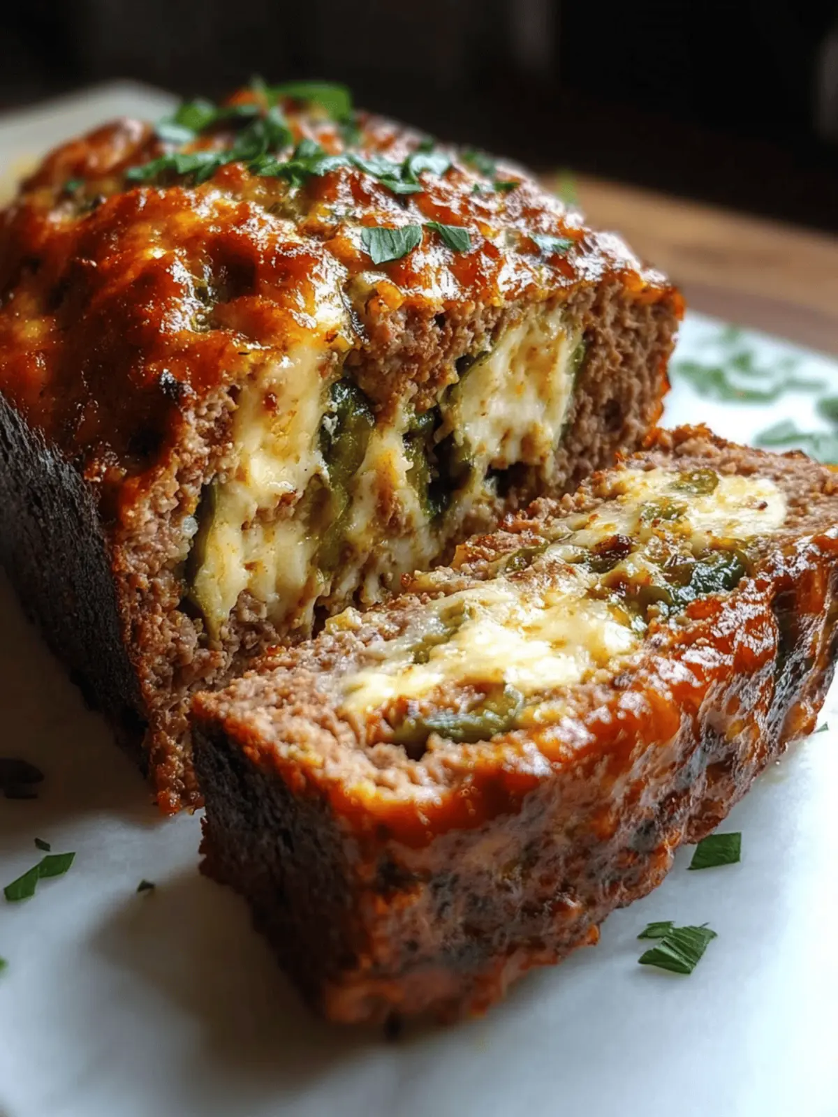 Smoky Jalapeno Popper Meatloaf