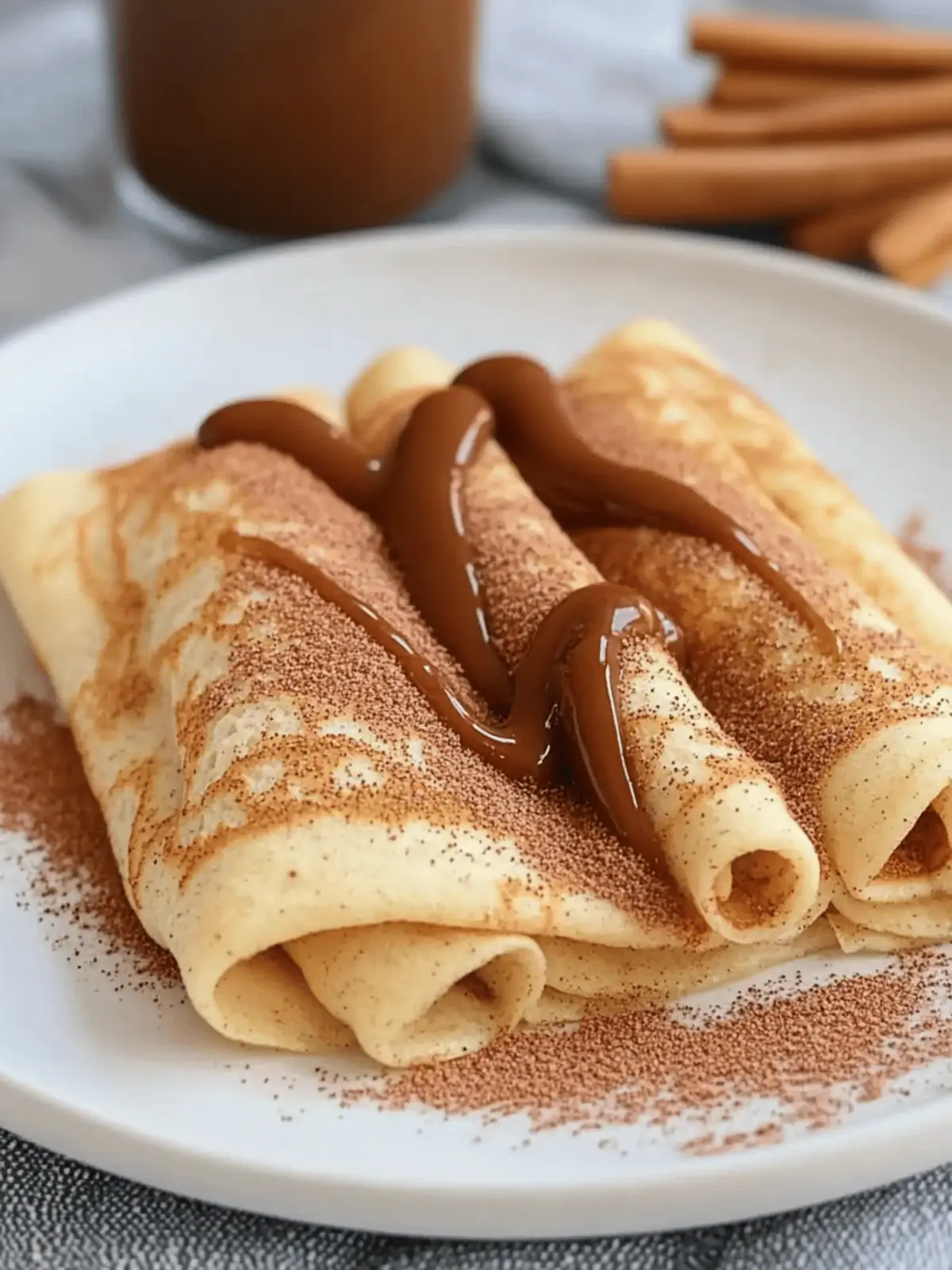 Cinnamon Roll Protein Crepes