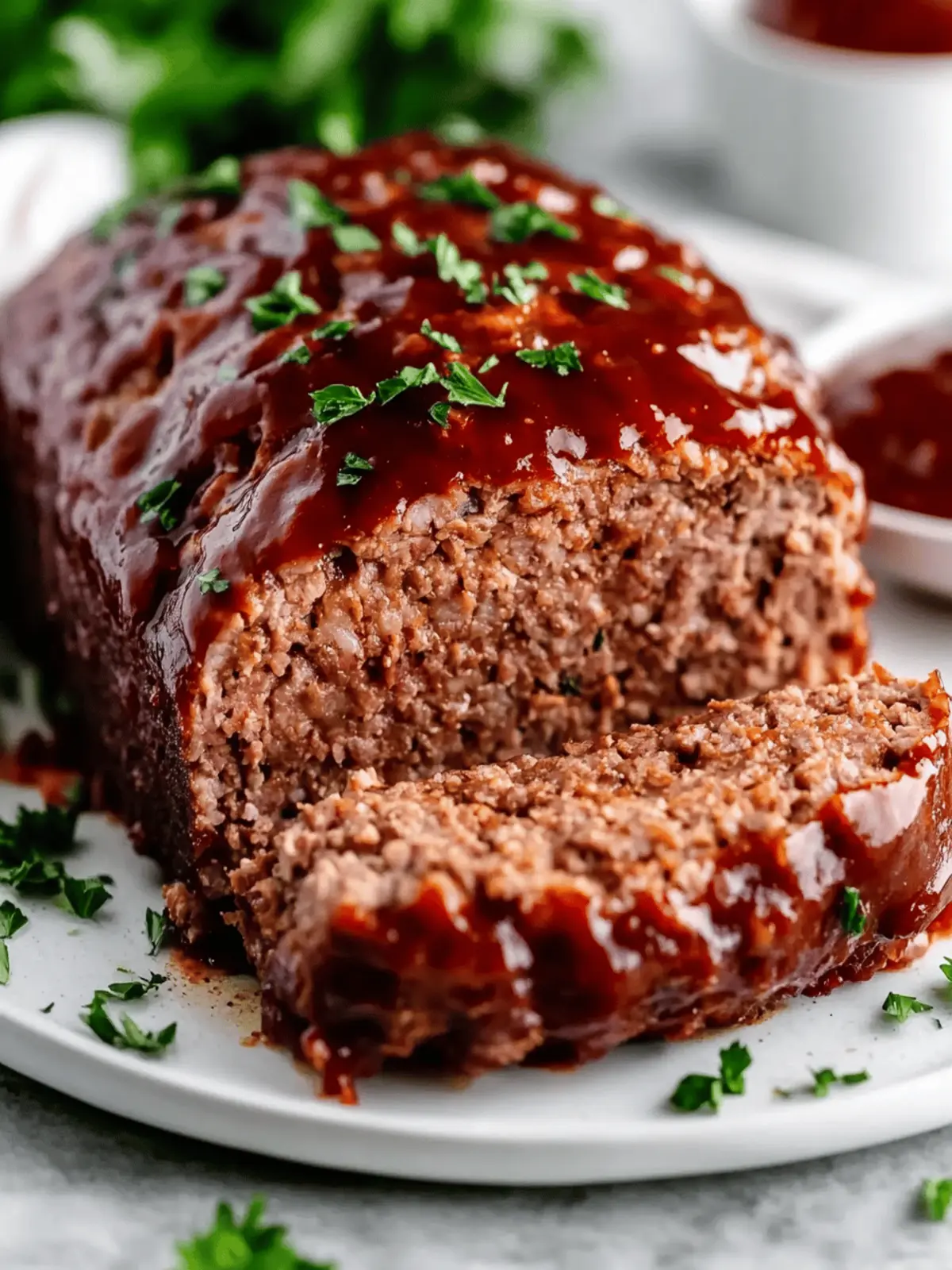 Tender Air Fryer Meatloaf with a Sweet Tangy Glaze