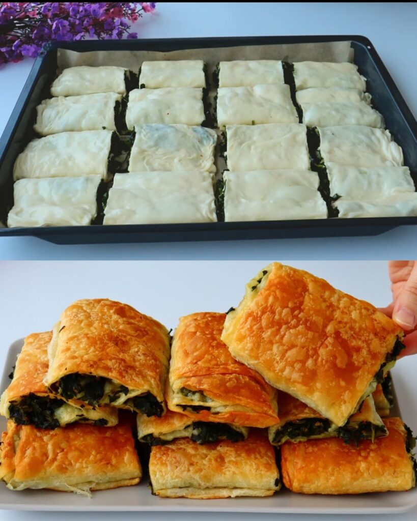 Spinach-Stuffed Layered Bread Rolls
