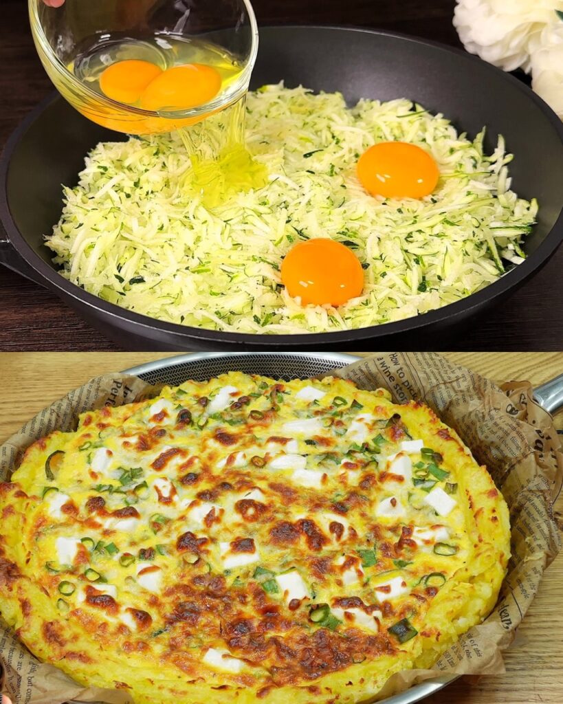 Cheesy Potato, Zucchini, and Egg Bake – A Comforting Casserole finished dish