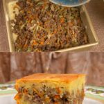 Savory Beef and Cabbage Pie with Creamy Topping