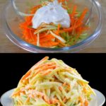 Chewy & Creamy Cucumber–Carrot Salad with Mayo and Vinegar