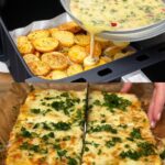 Air Fryer Potato Veggie Bake with Mozzarella