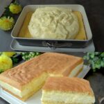 Refreshing Lemon Pudding Cake with Cream Cheese