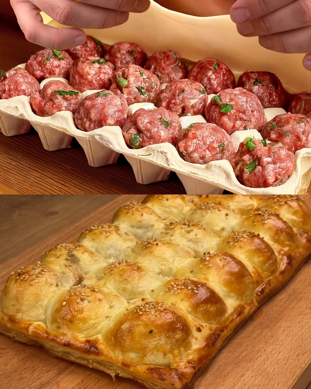 Puff Pastry Meat and Cheese Pockets