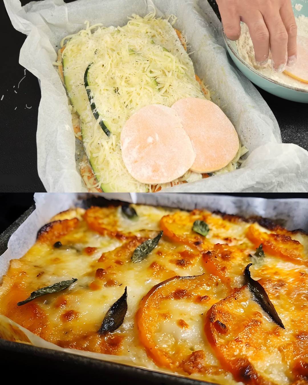 Pumpkin and Zucchini Baked Casserole