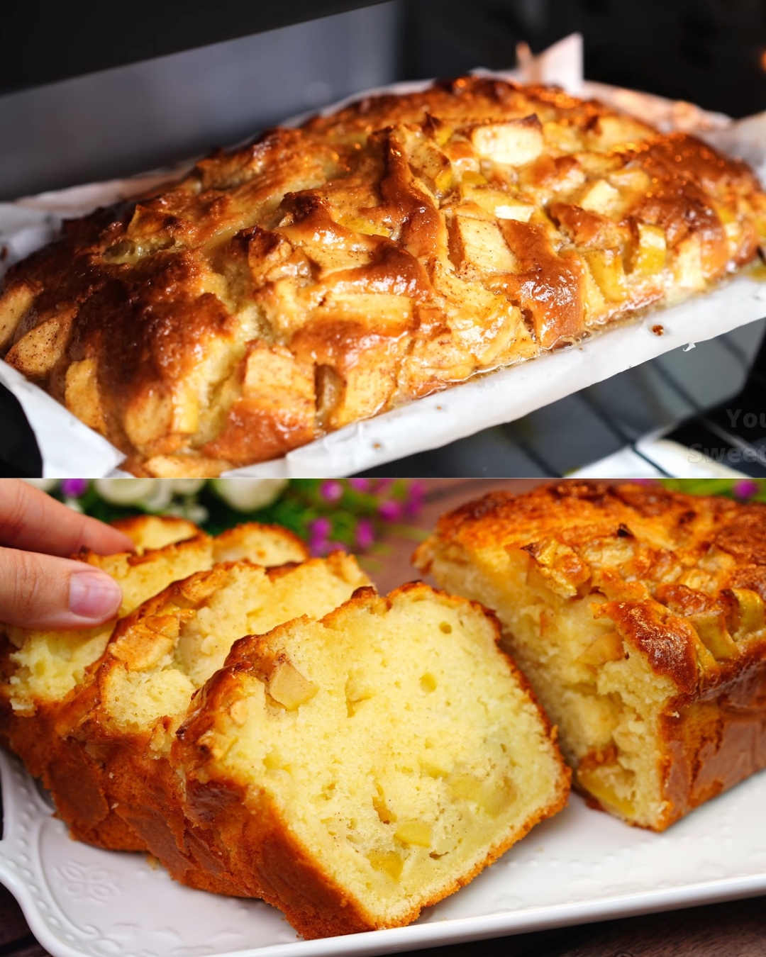 Apple Cinnamon Cake with Caramelized Topping