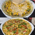 Baked Potato Casserole with Ham, Vegetables, and Cheese