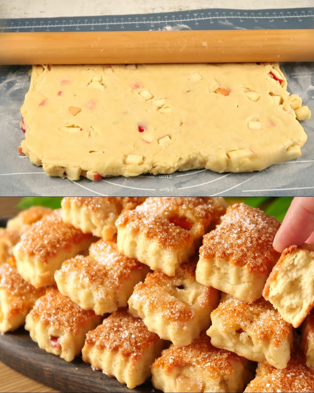 Simple and Delicious Cookies with Apple Pieces