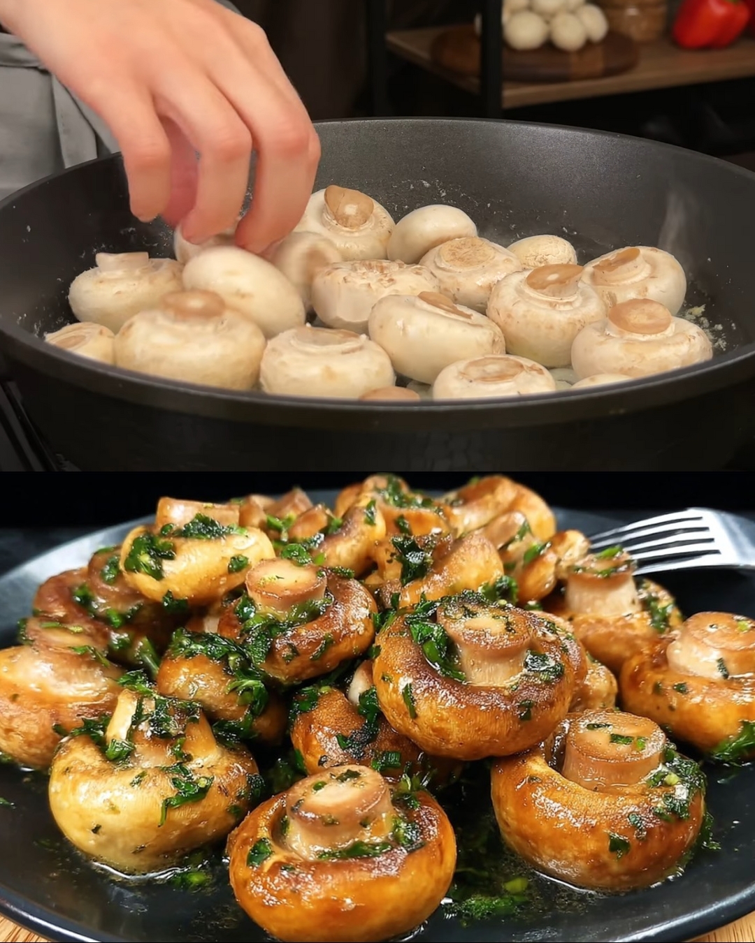 Creamy Mushroom and Herb Skillet with Greek Yogurt
