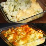 Baked Cauliflower and Cheese Casserole