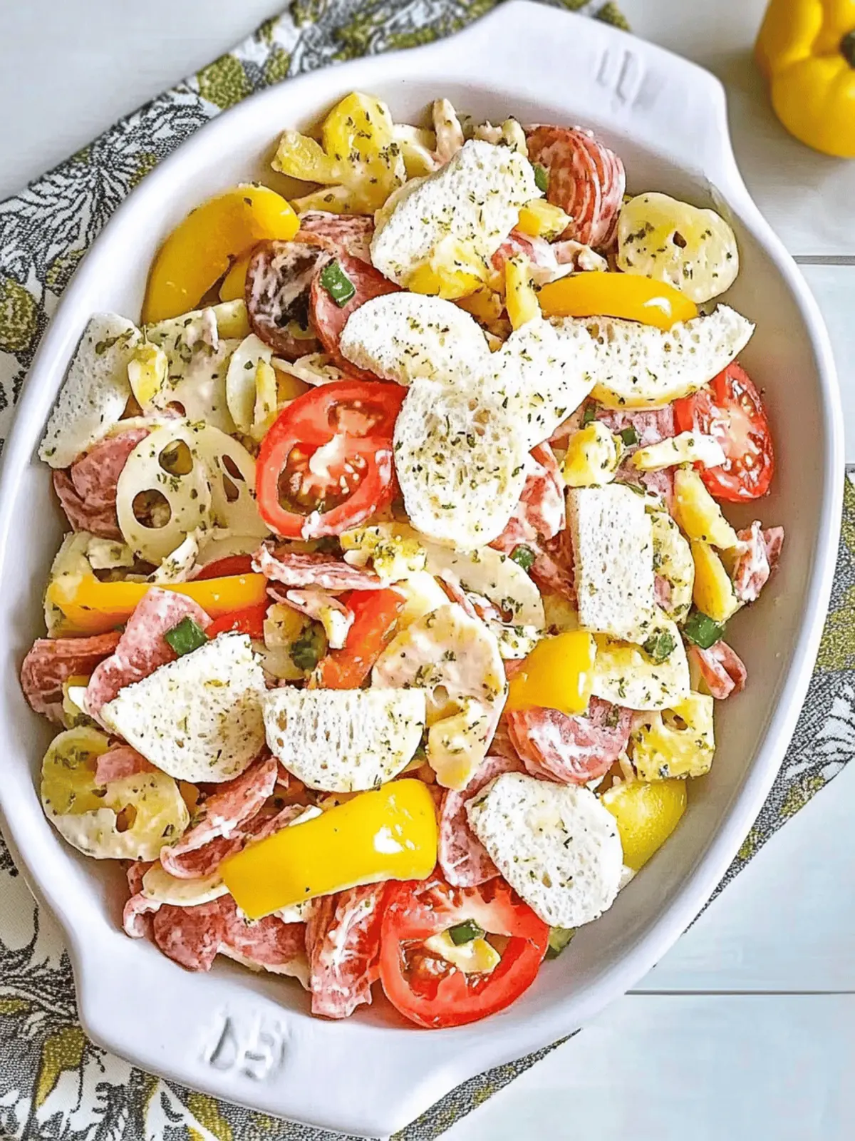Italian Sub Salad Two Ways