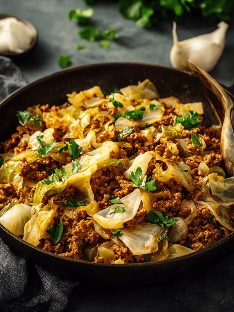 Ground Beef and Cabbage