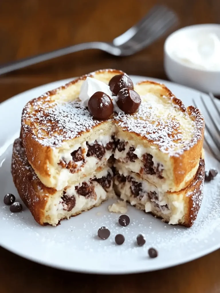 Cannoli Stuffed French Toast