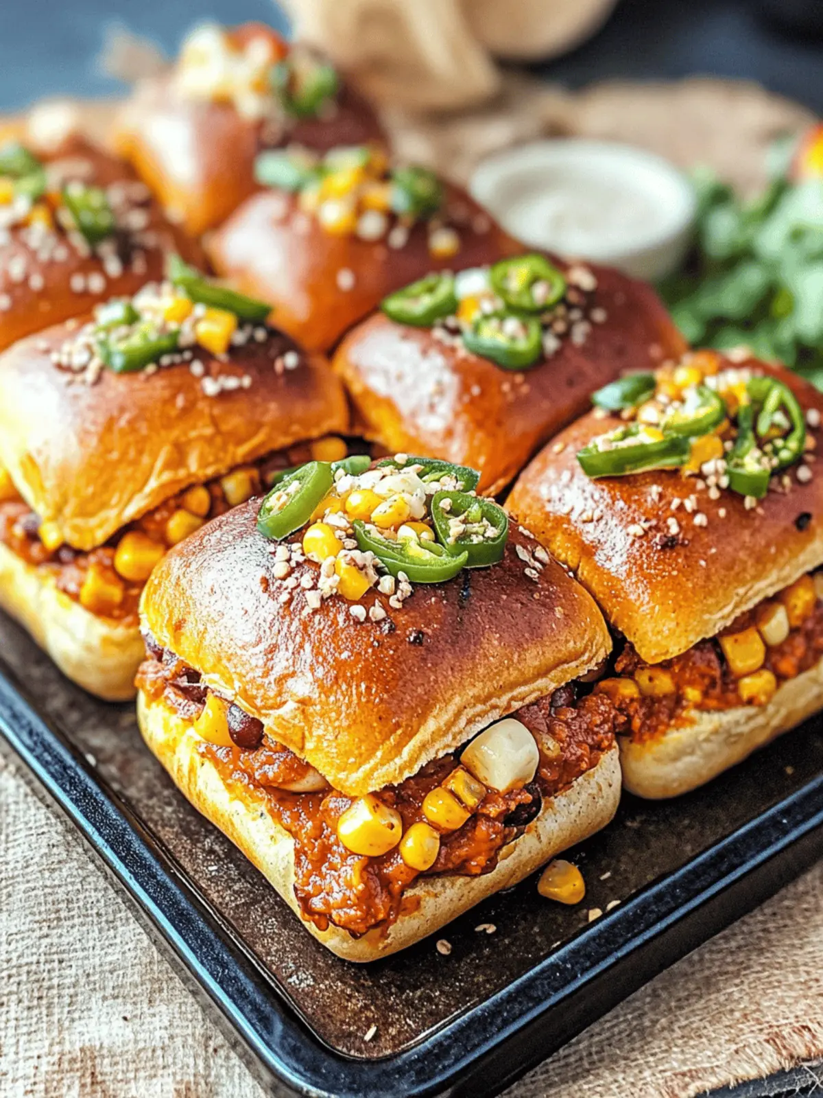 Mexican Paneer & Corn Sliders