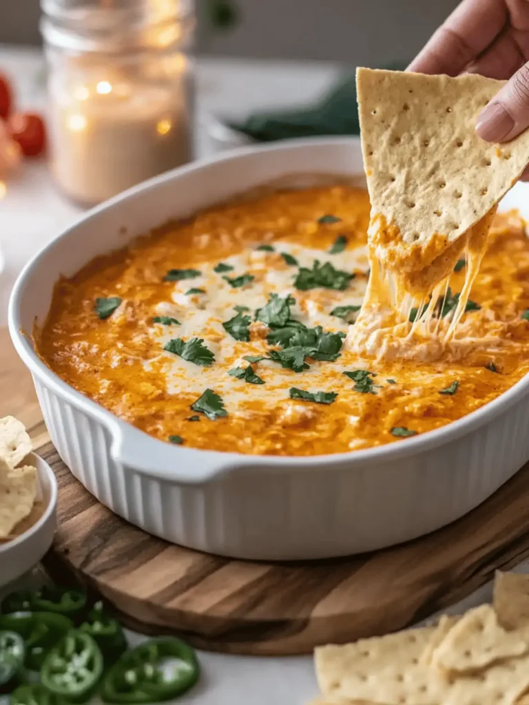 Creamiest Buffalo Chicken Dip