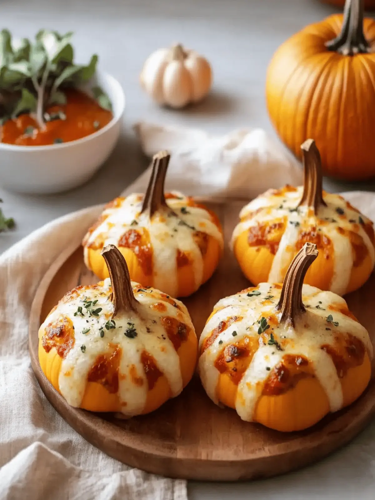 Pizza-Stuffed Pumpkins