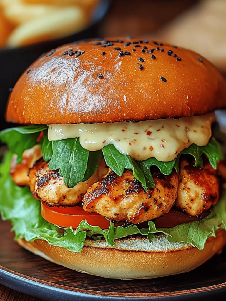 Spicy Chipotle Chicken Burger
