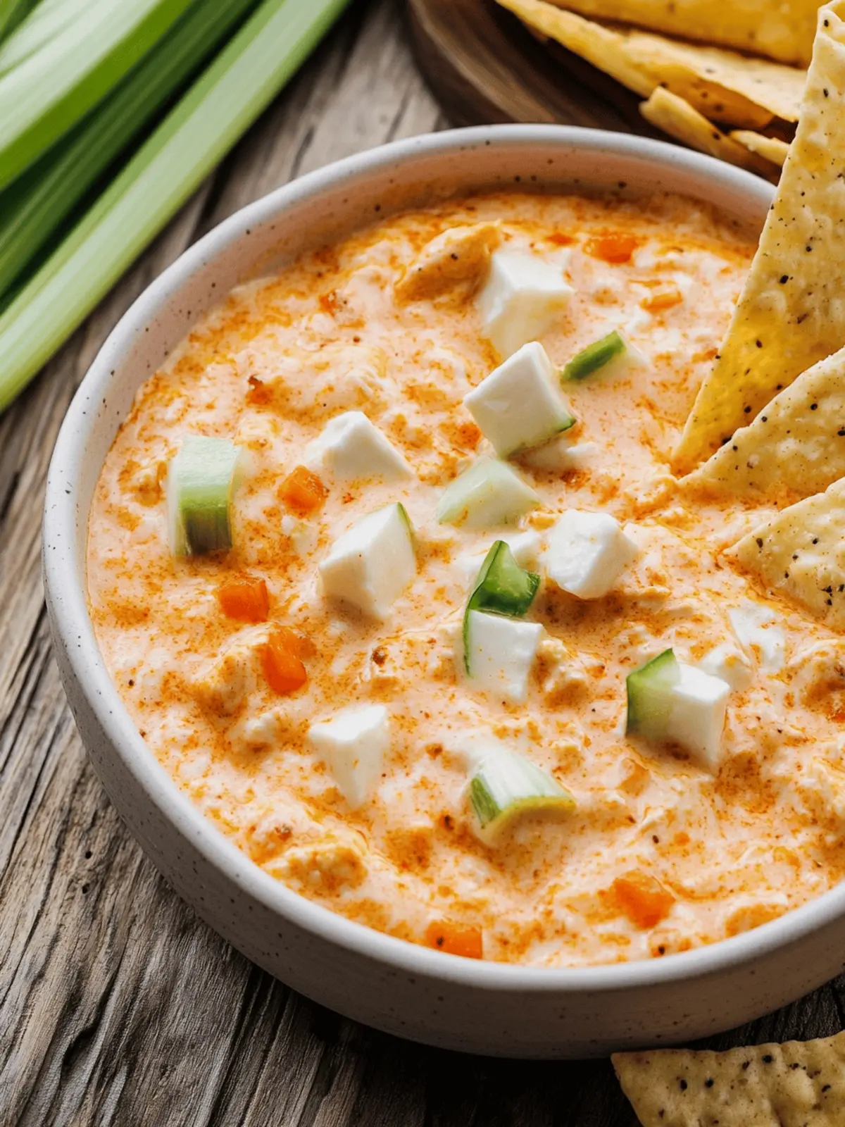 Creamy Buffalo Chicken Dip