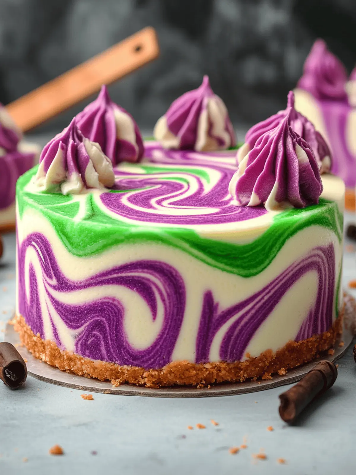 Polyjuice Potion Swirl Cheesecake