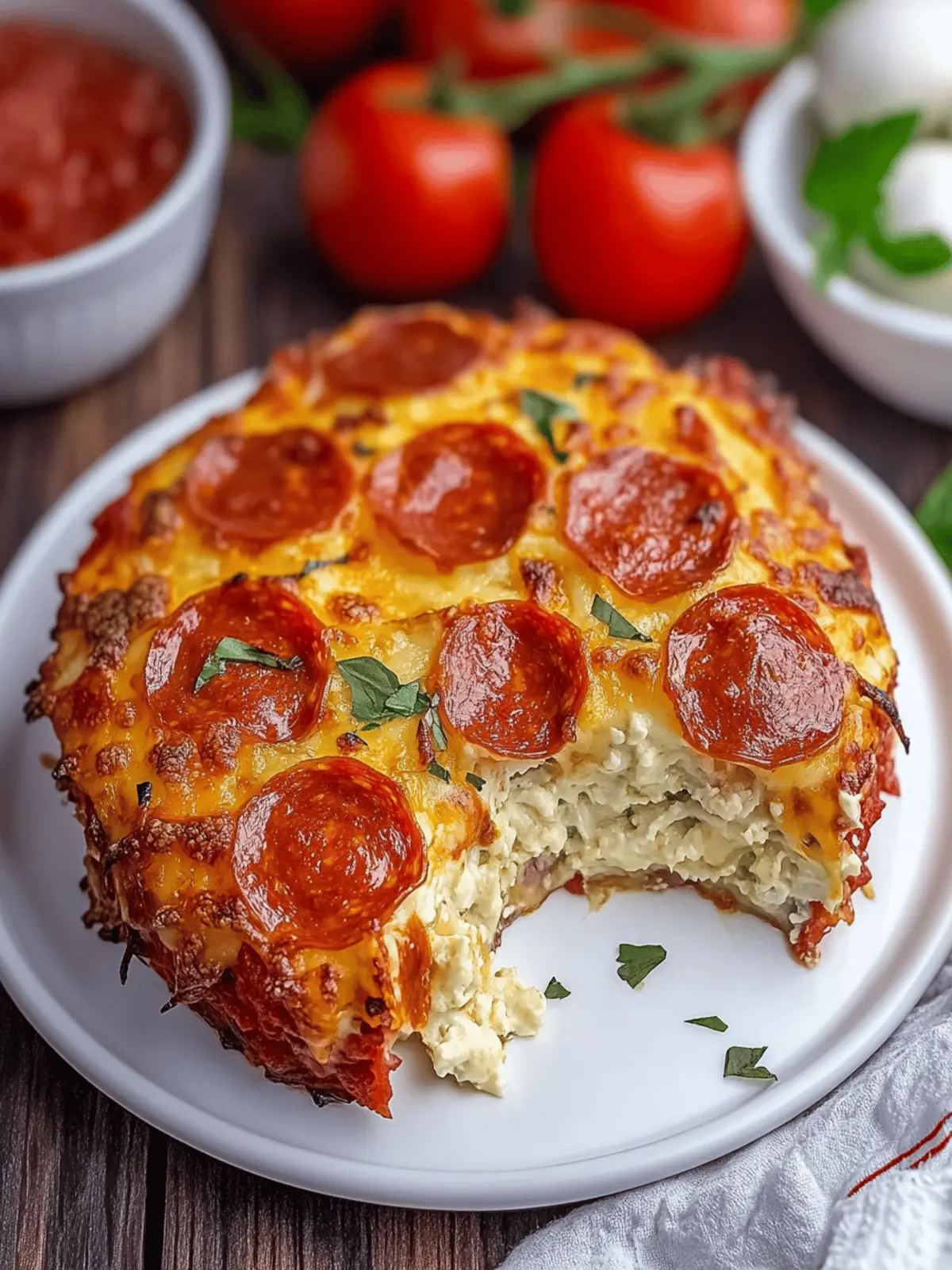Pizza Style Cottage Cheese Bake