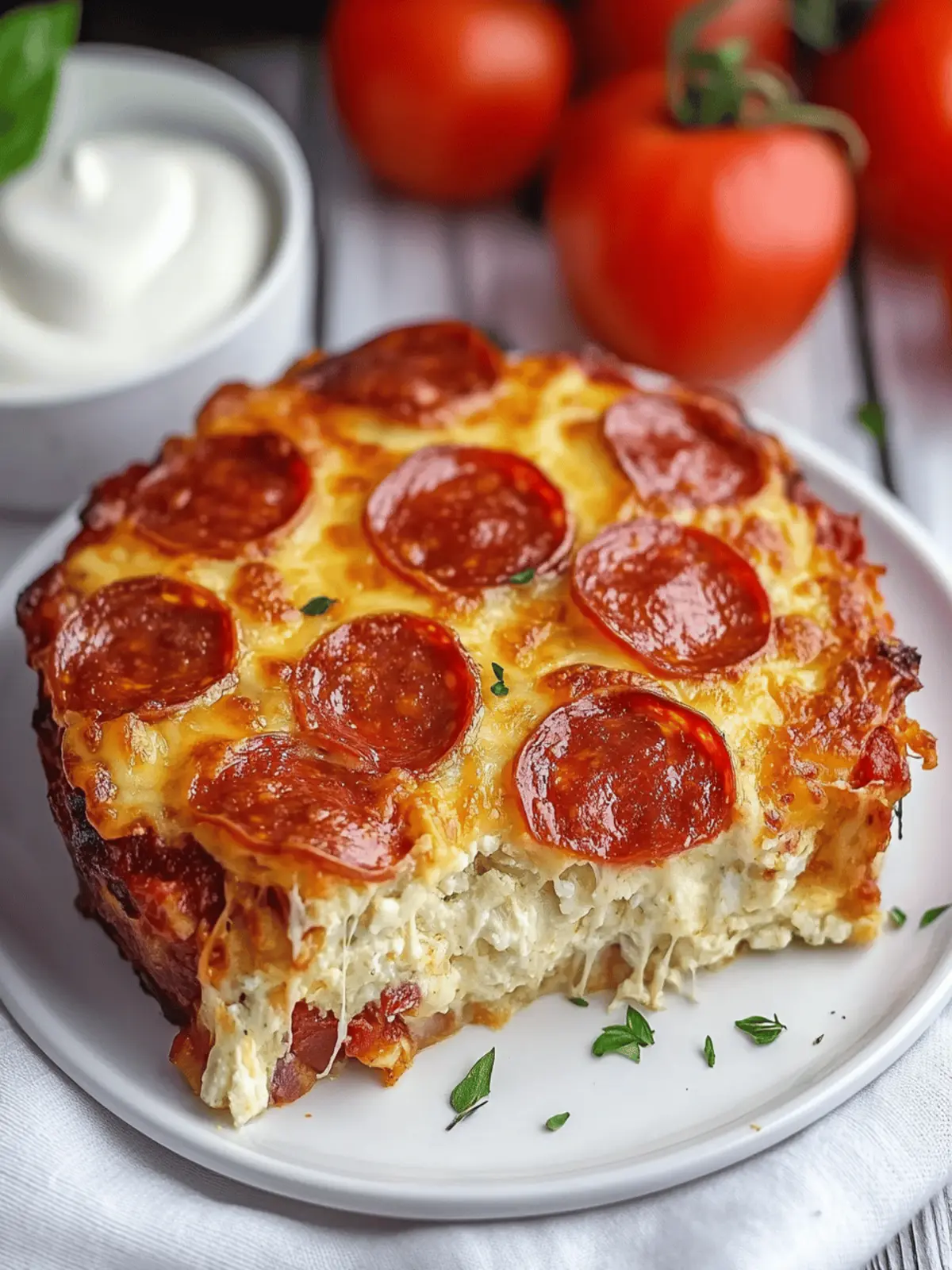 Pizza Style Cottage Cheese Bake