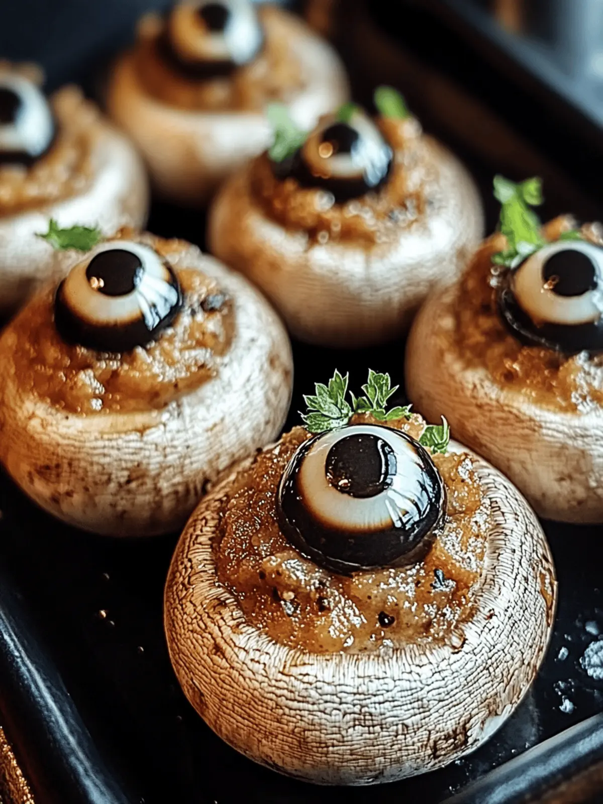 Stuffed Mushroom Eyeballs