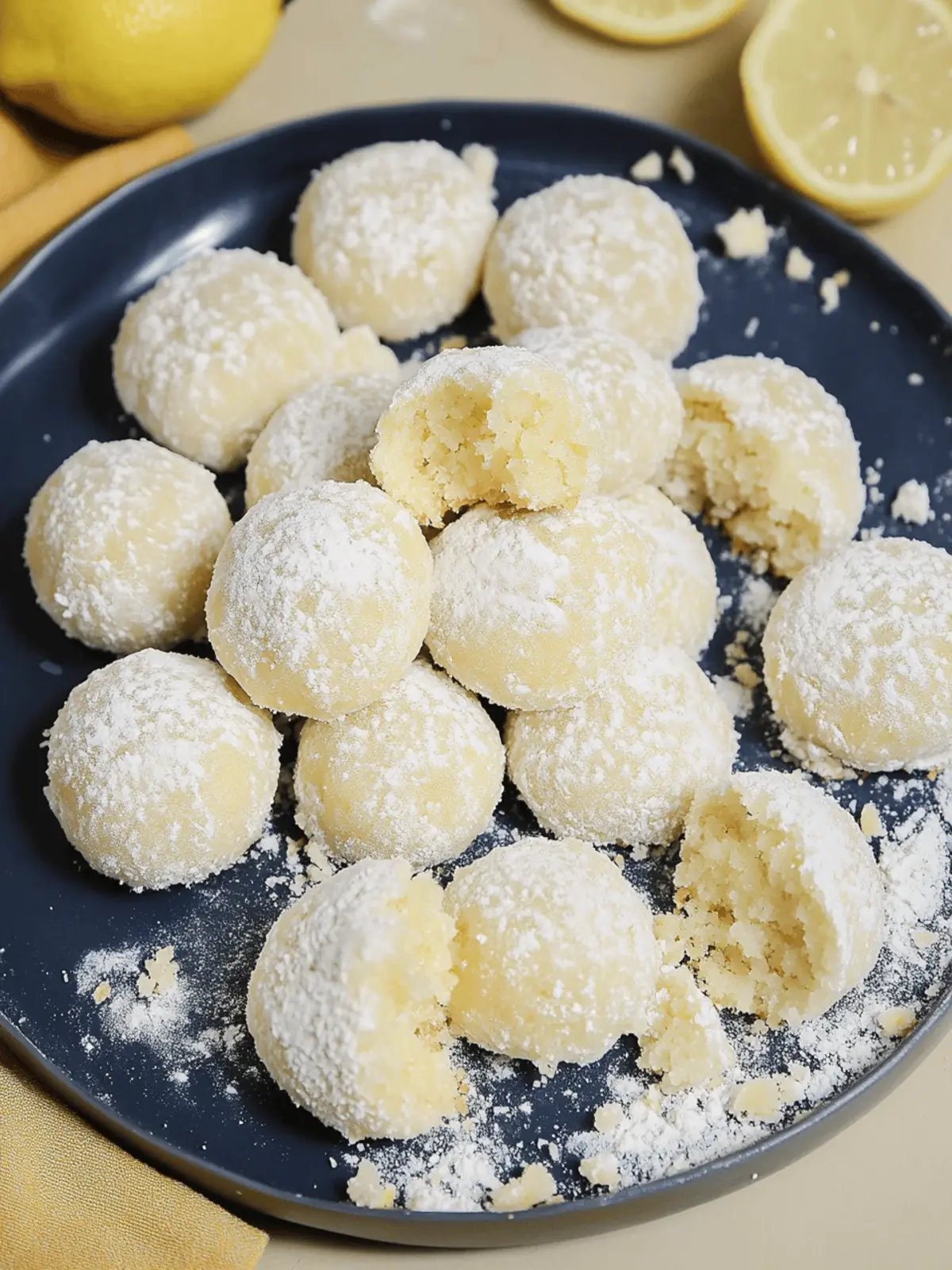 Lemon Snowball Cookies