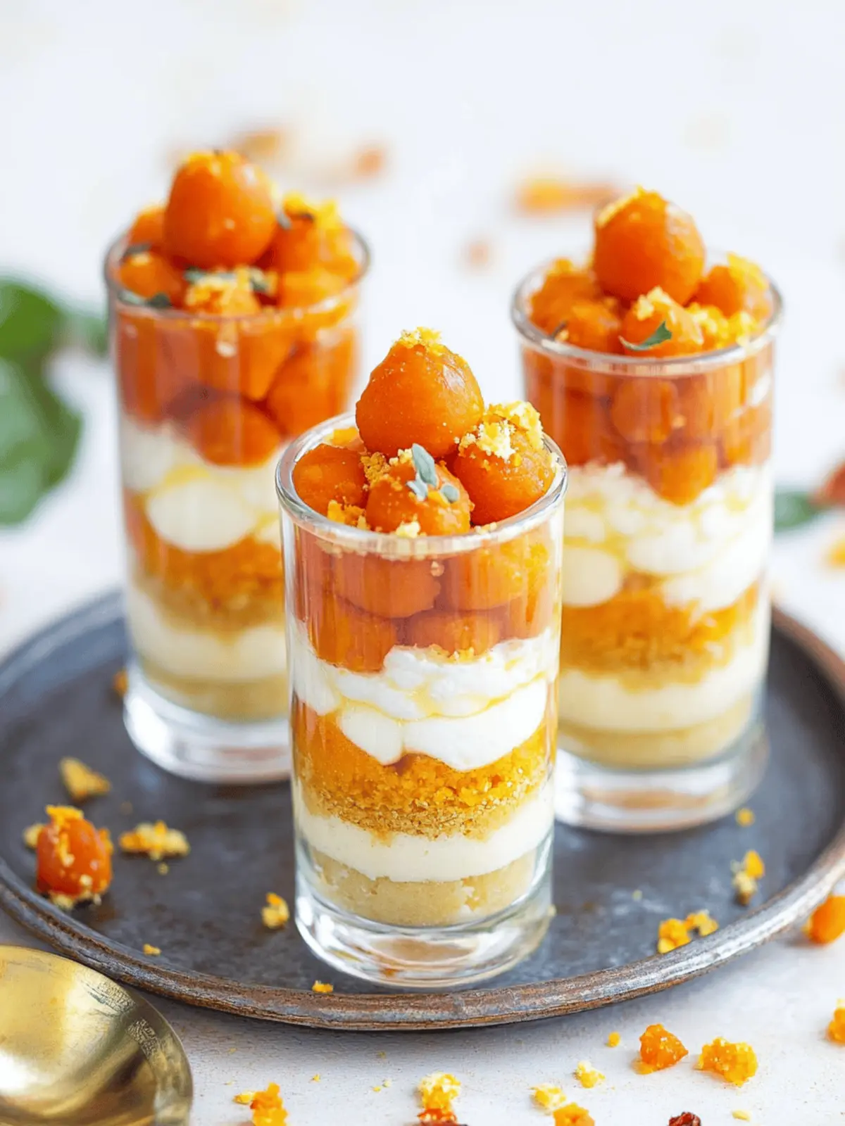 Motichoor Ladoo Cheesecake Parfait