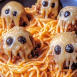 Spooky Spaghetti and Stuffed Meatballs