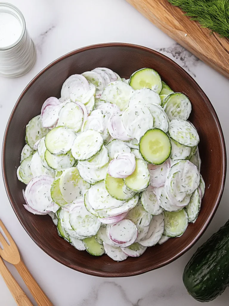 best Creamy Cucumber Salad