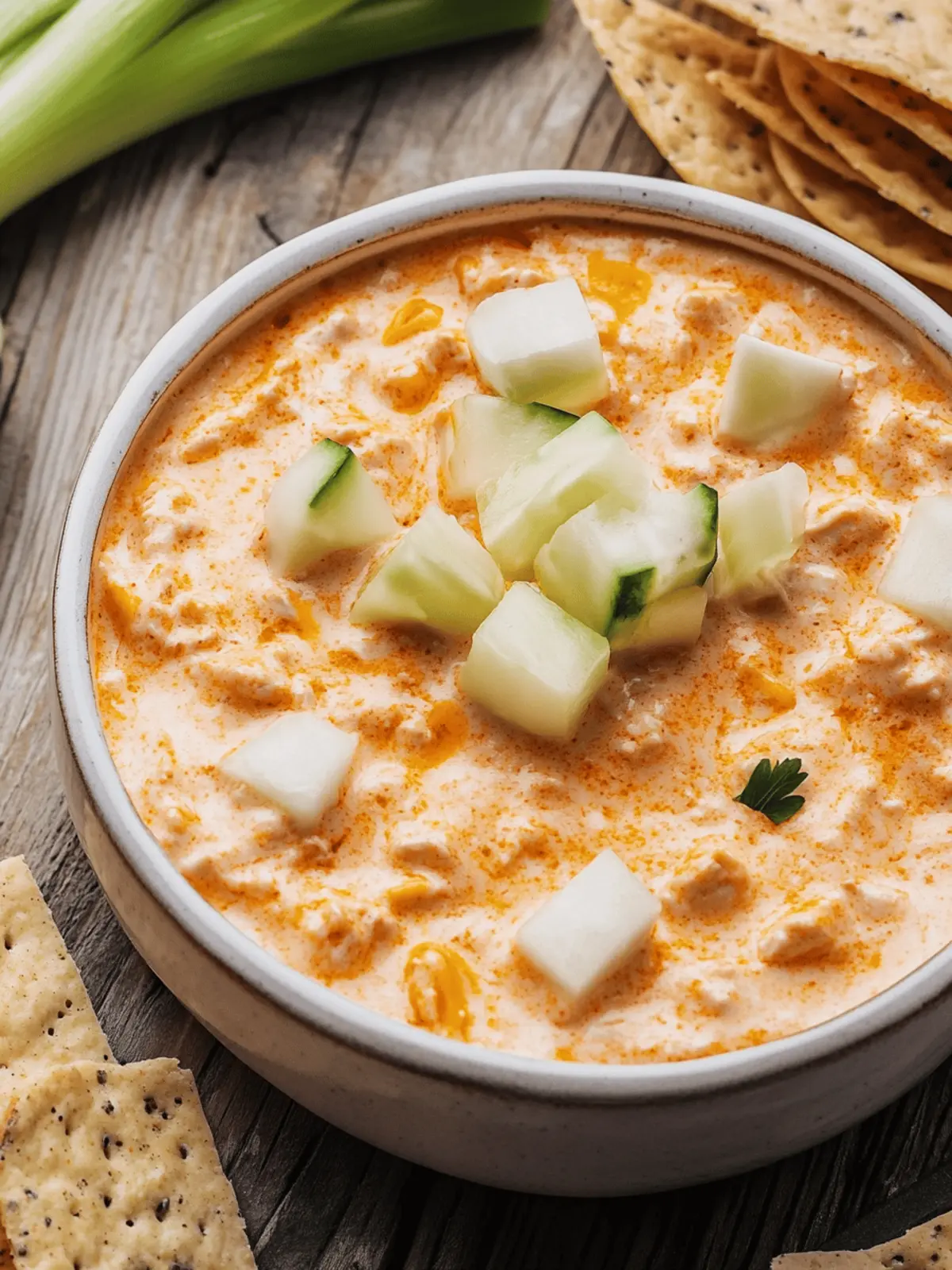 Creamy Buffalo Chicken Dip