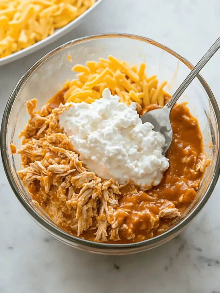 Buffalo Chicken Dip Cottage Cheese
