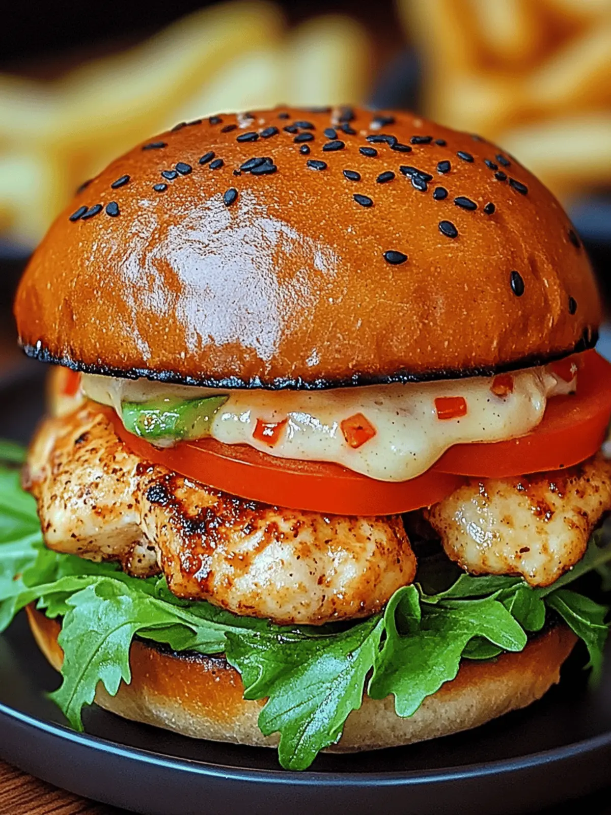 Spicy Chipotle Chicken Burger